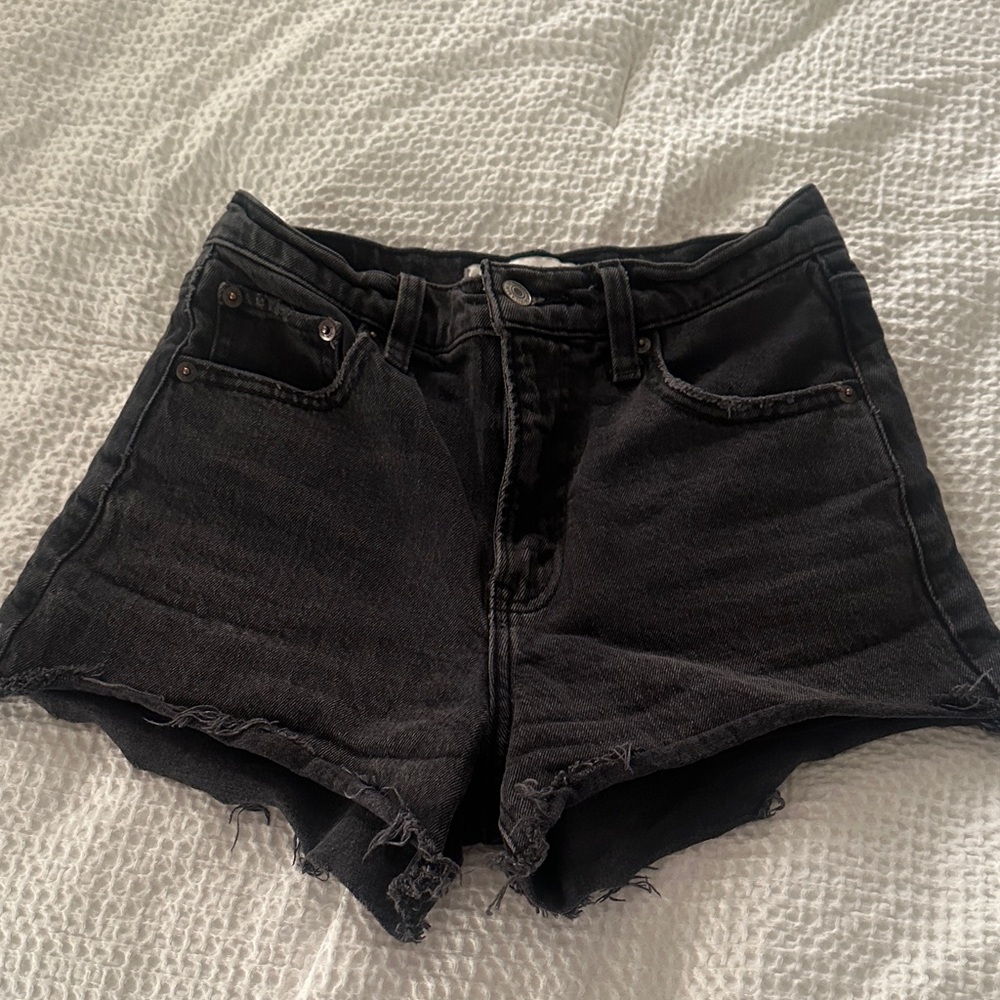 Abercrombie & Fitch Black Jean Shorts